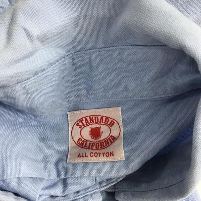 スタンダード カリフォルニア STANDARD CALIFORNIA シャツ、ブラウス 半袖 ボタンダウン 無地 水色 / ライトブルー / メンズ USED 古着 中古 10086309