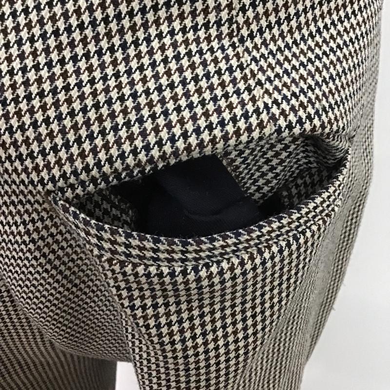 デミルクスビームス Demi-Luxe BEAMS ボトムス ボトムス 68-23-0352-126 クロップドパンツ 36 千鳥格子 ベージュ / ベージュ / X 茶 / ブラウン / X 黒 / ブラック / レディース USED 古着 中古 10086341