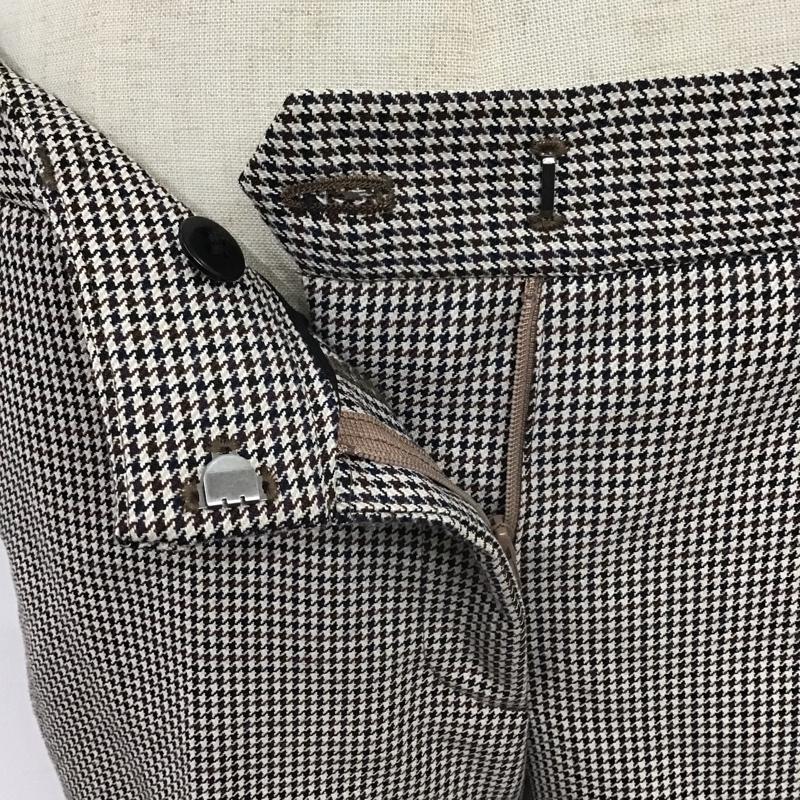 デミルクスビームス Demi-Luxe BEAMS ボトムス ボトムス 68-23-0352-126 クロップドパンツ 36 千鳥格子 ベージュ / ベージュ / X 茶 / ブラウン / X 黒 / ブラック / レディース USED 古着 中古 10086341