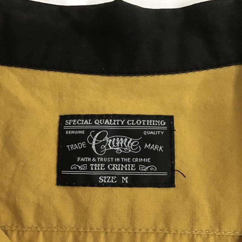 クライミー CRIMIE シャツ、ブラウス 半袖 オープンカラー M ロゴ、文字 黒 / ブラック / X マスタード / マスタード / メンズ USED 古着 中古 10086346