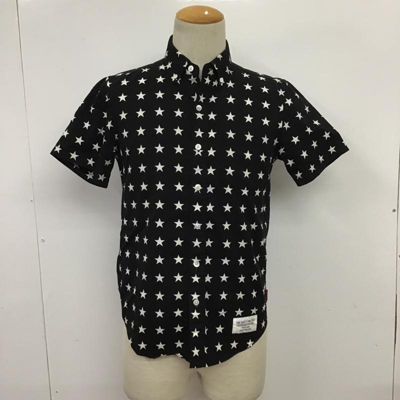ギルティーパーティーズ GUILTYPARTIES シャツ、ブラウス 半袖 15SS-P-SHI-08 WACKO MARIA ボダンダウン S 星 黒 / ブラック / X 白 / ホワイト / メンズ USED 古着 中古 10086349