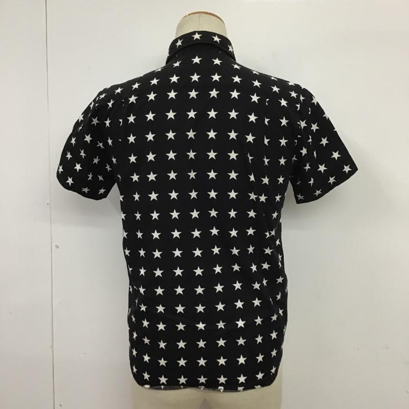 ギルティーパーティーズ GUILTYPARTIES シャツ、ブラウス 半袖 15SS-P-SHI-08 WACKO MARIA ボダンダウン S 星 黒 / ブラック / X 白 / ホワイト / メンズ USED 古着 中古 10086349