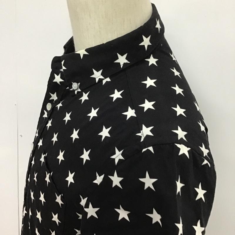 ギルティーパーティーズ GUILTYPARTIES シャツ、ブラウス 半袖 15SS-P-SHI-08 WACKO MARIA ボダンダウン S 星 黒 / ブラック / X 白 / ホワイト / メンズ USED 古着 中古 10086349