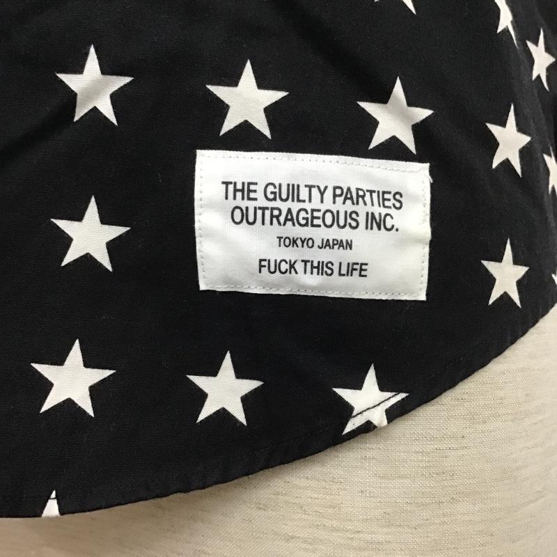 ギルティーパーティーズ GUILTYPARTIES シャツ、ブラウス 半袖 15SS-P-SHI-08 WACKO MARIA ボダンダウン S 星 黒 / ブラック / X 白 / ホワイト / メンズ USED 古着 中古 10086349