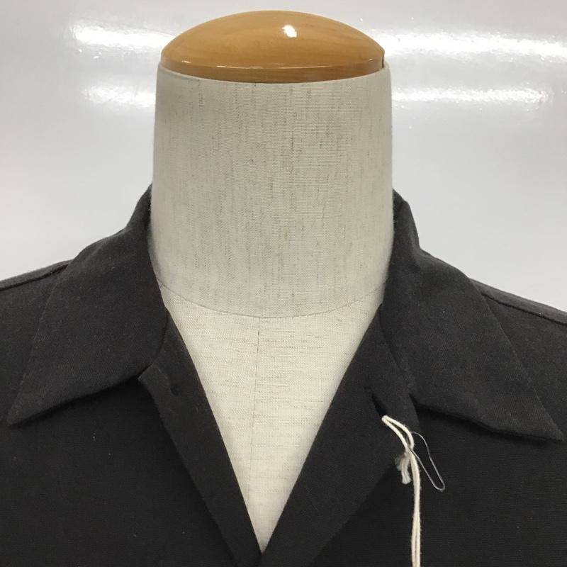 ラディアル RADIALL シャツ、ブラウス 半袖 RAD-15SS-SH021 JESUS T/C/R OXFORD BOWLING SHIRT M 無地 黒 / ブラック / メンズ USED 古着 中古 10086352