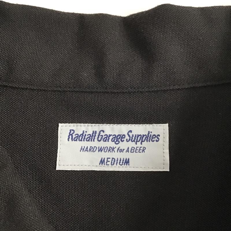 ラディアル RADIALL シャツ、ブラウス 半袖 RAD-15SS-SH021 JESUS T/C/R OXFORD BOWLING SHIRT M 無地 黒 / ブラック / メンズ USED 古着 中古 10086352