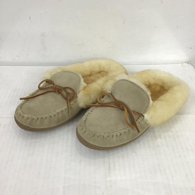 ミネトンカ Minnetonka スリッポン スリッポン US:8 無地 ベージュ / ベージュ / レディース USED 古着 中古 10086385
