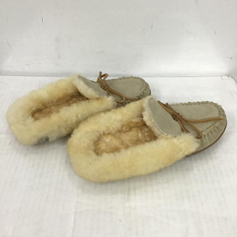 ミネトンカ Minnetonka スリッポン スリッポン US:8 無地 ベージュ / ベージュ / レディース USED 古着 中古 10086385