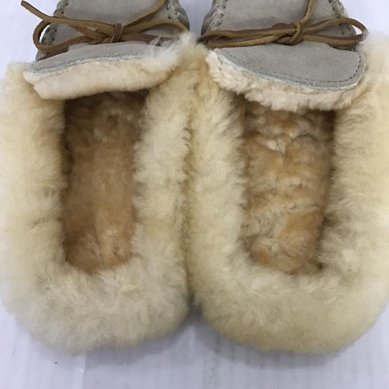 ミネトンカ Minnetonka スリッポン スリッポン US:8 無地 ベージュ / ベージュ / レディース USED 古着 中古 10086385
