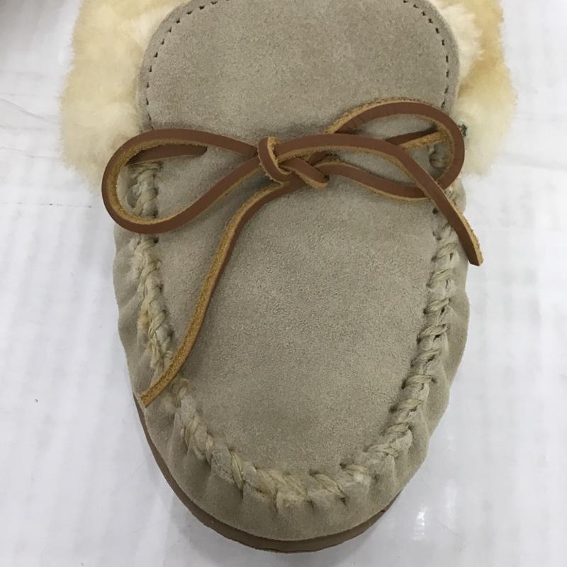 ミネトンカ Minnetonka スリッポン スリッポン US:8 無地 ベージュ / ベージュ / レディース USED 古着 中古 10086385