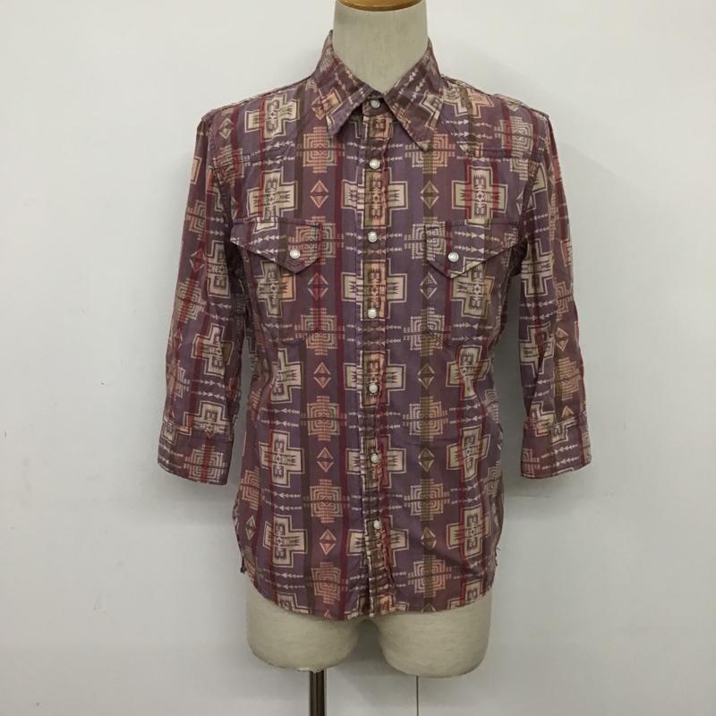 レミ レリーフ REMI RELIEF シャツ、ブラウス 七分袖 M 総柄 マルチカラー / マルチカラー / メンズ USED 古着 中古 10086401