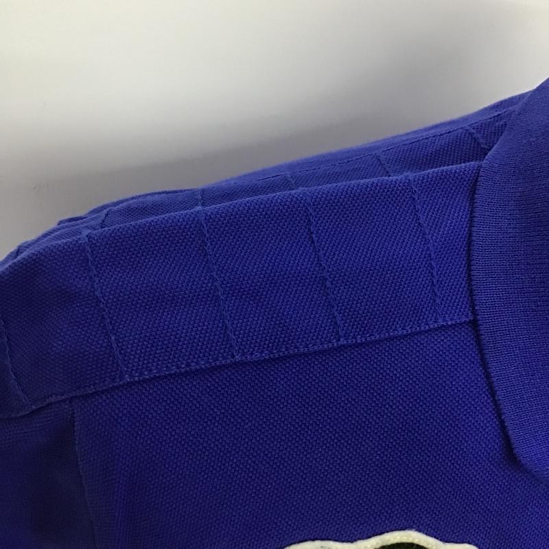 ポロラルフローレン POLO RALPH LAUREN ポロシャツ 半袖 ブルドック M ロゴ、文字 青 / ブルー / メンズ USED 古着 中古 10086477