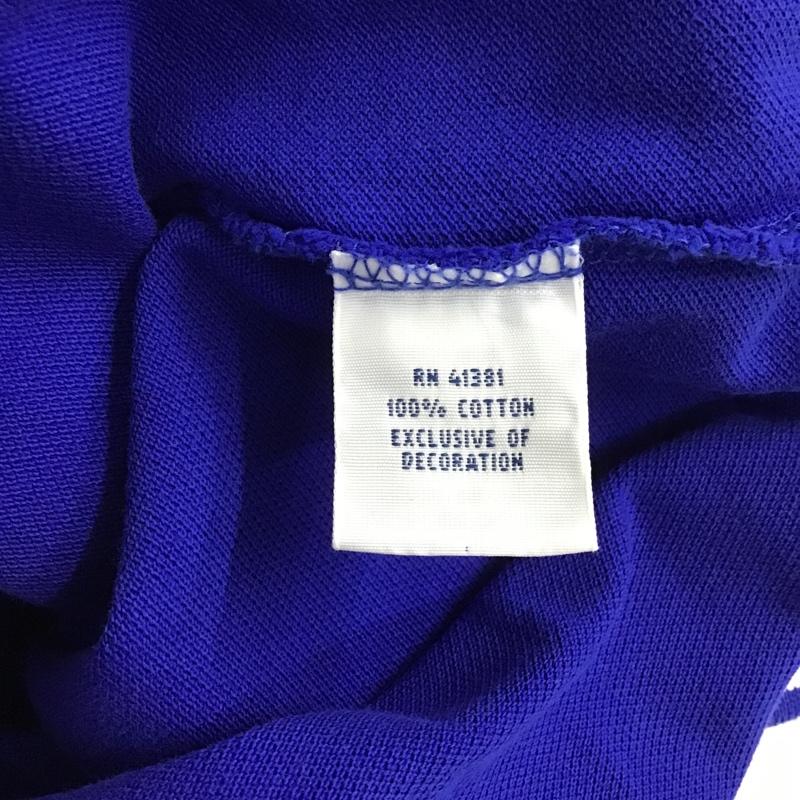 ポロラルフローレン POLO RALPH LAUREN ポロシャツ 半袖 ブルドック M ロゴ、文字 青 / ブルー / メンズ USED 古着 中古 10086477