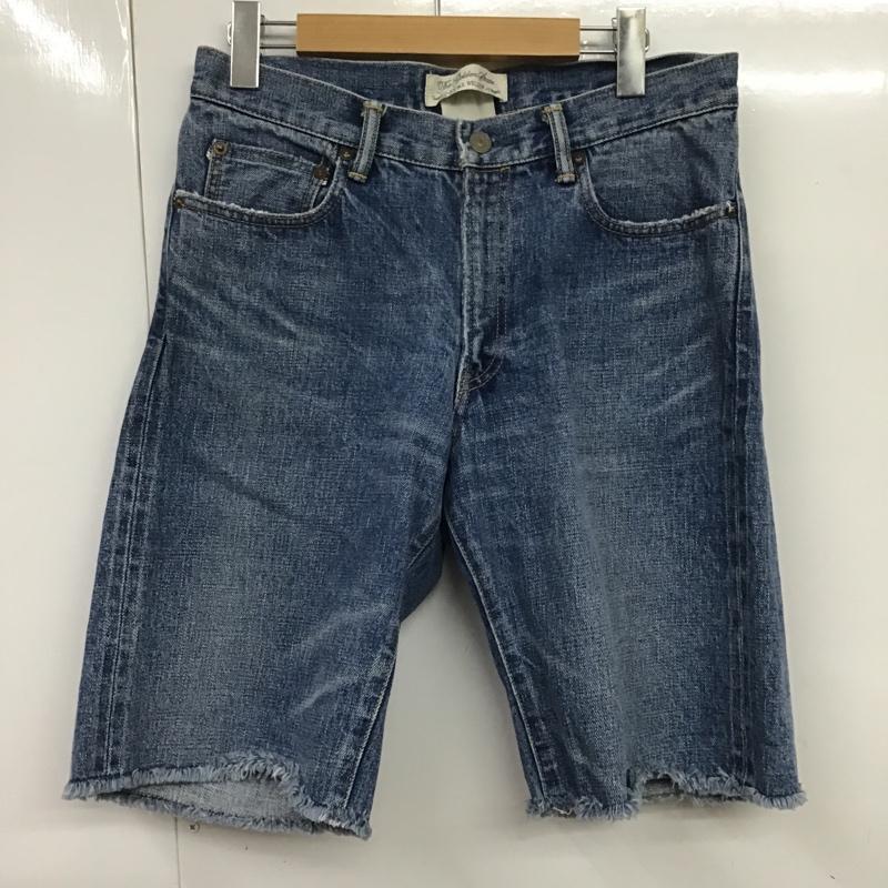 レミ レリーフ REMI RELIEF パンツ ショートパンツ 128390 デニム ハーフパンツ カットオフ S 無地 青 / ブルー / メンズ USED 古着 中古 10086481