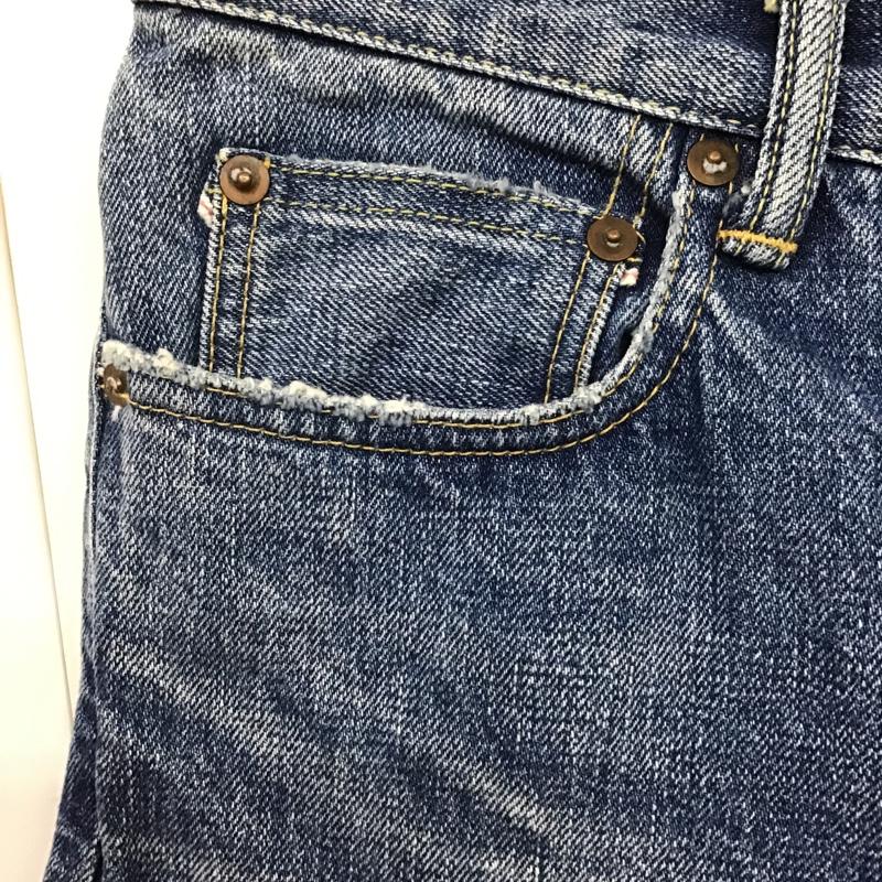 レミ レリーフ REMI RELIEF パンツ ショートパンツ 128390 デニム ハーフパンツ カットオフ S 無地 青 / ブルー / メンズ USED 古着 中古 10086481