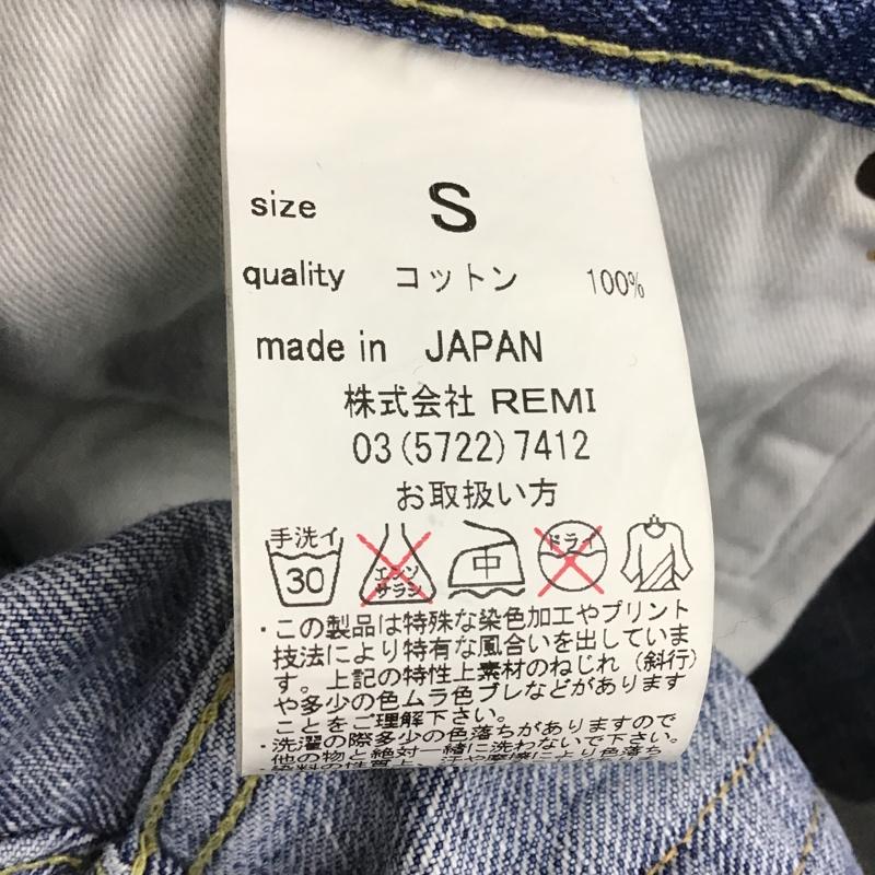 レミ レリーフ REMI RELIEF パンツ ショートパンツ 128390 デニム ハーフパンツ カットオフ S 無地 青 / ブルー / メンズ USED 古着 中古 10086481