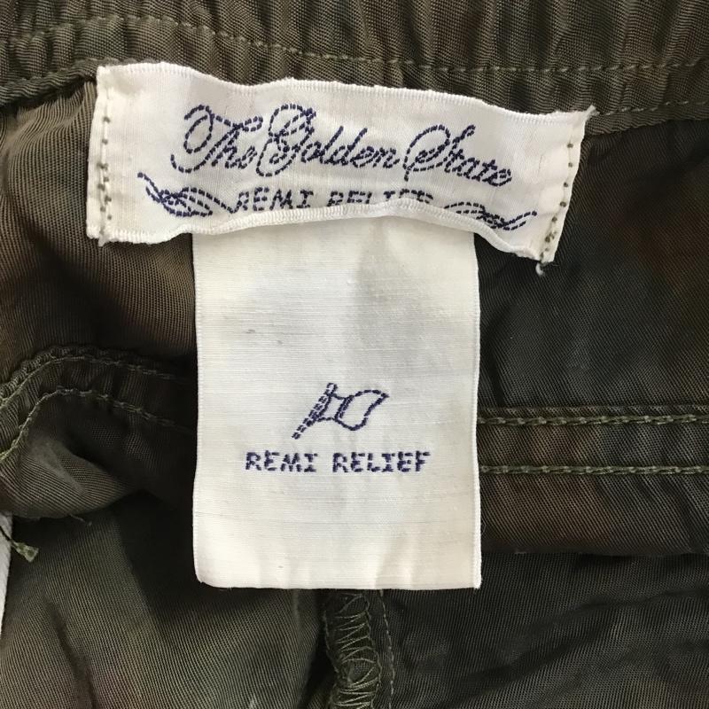 レミ レリーフ REMI RELIEF パンツ ショートパンツ イージーショーツ L カモフラージュ柄・迷彩 カーキ / カーキ / メンズ USED 古着 中古 10086483