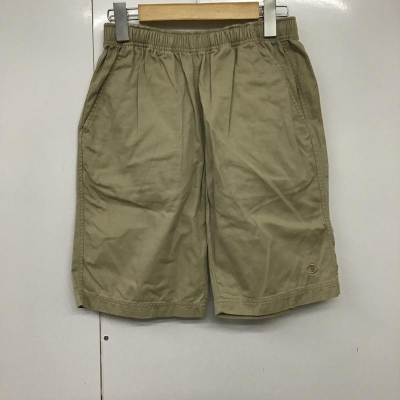 チャンピオン Champion パンツ ショートパンツ イージーパンツ S ロゴ、文字 ベージュ / ベージュ / メンズ USED 古着 中古 10086488
