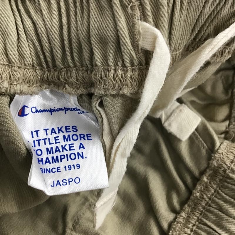 チャンピオン Champion パンツ ショートパンツ イージーパンツ S ロゴ、文字 ベージュ / ベージュ / メンズ USED 古着 中古 10086488