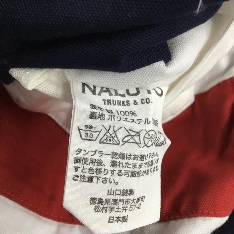 古着 USED パンツ ショートパンツ NALUTO TRUNKS サーフトランクス 32 ボーダー柄 白 / ホワイト / X 赤 / レッド / X 紺 / ネイビー / メンズ USED 古着 中古 10086490