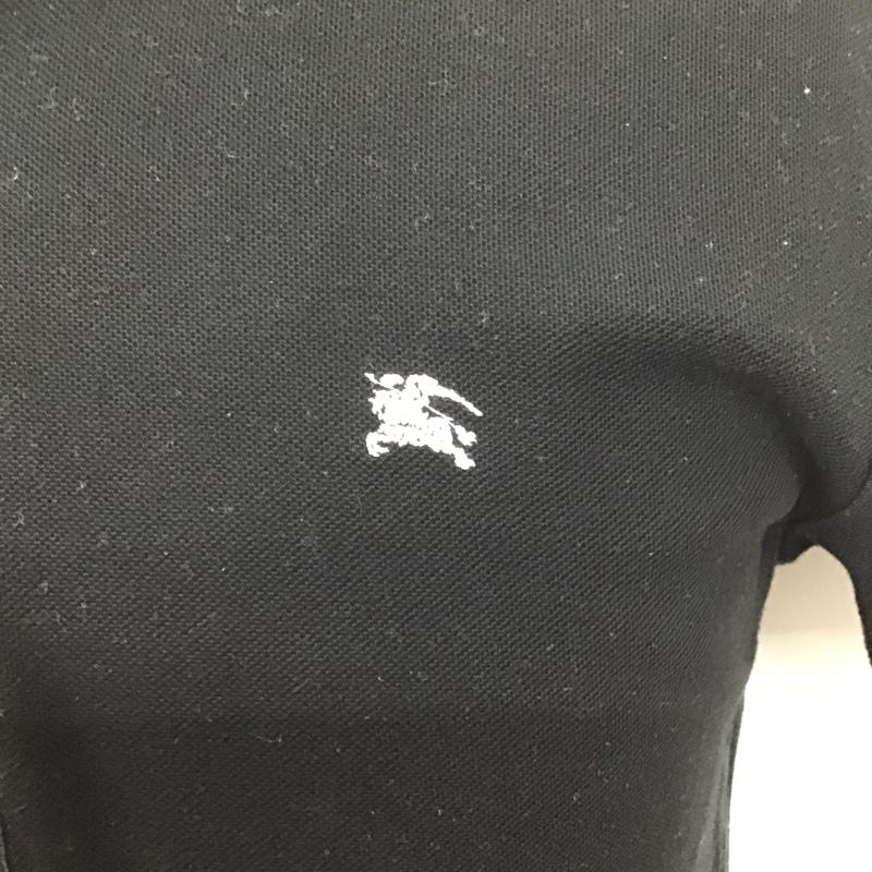 バーバリーブラックレーベル BURBERRY BLACK LABEL ポロシャツ 半袖 BMV36-824-09 2 ワンポイント 黒 / ブラック / メンズ USED 古着 中古 10086495