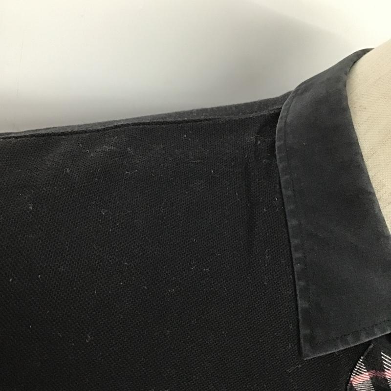 バーバリーブラックレーベル BURBERRY BLACK LABEL ポロシャツ 半袖 BMV36-824-09 2 ワンポイント 黒 / ブラック / メンズ USED 古着 中古 10086495
