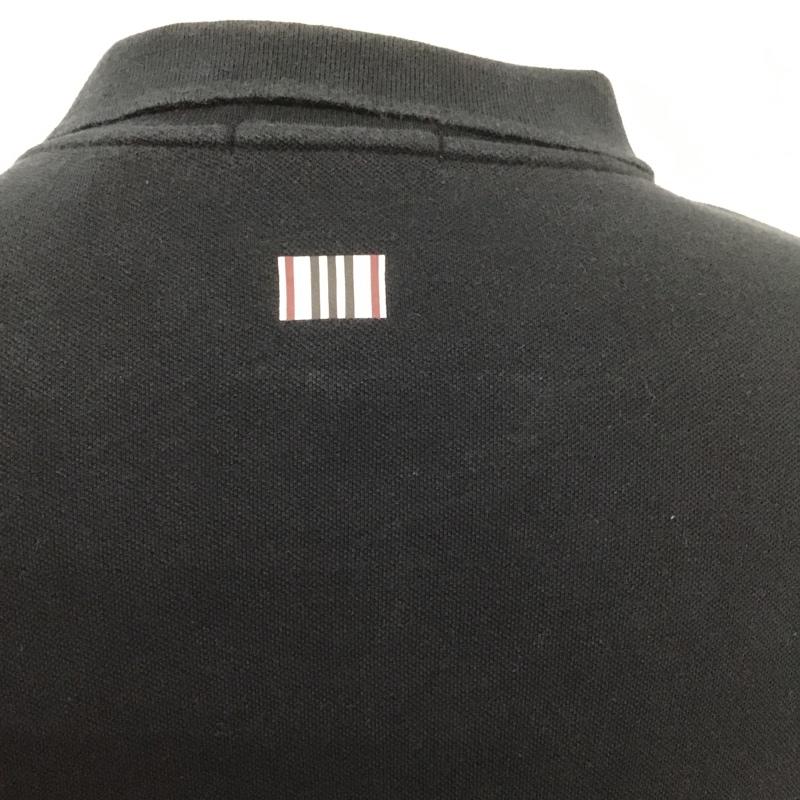 バーバリーブラックレーベル BURBERRY BLACK LABEL ポロシャツ 半袖 BMV31-639-09 2 ワンポイント 黒 / ブラック / メンズ USED 古着 中古 10086496
