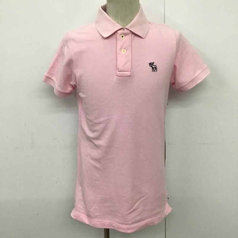 アバクロンビーアンドフィッチ ABERCROMBIE&FITCH ポロシャツ 半袖 S ワンポイント 桃 / ピンク / メンズ USED 古着 中古 10086497