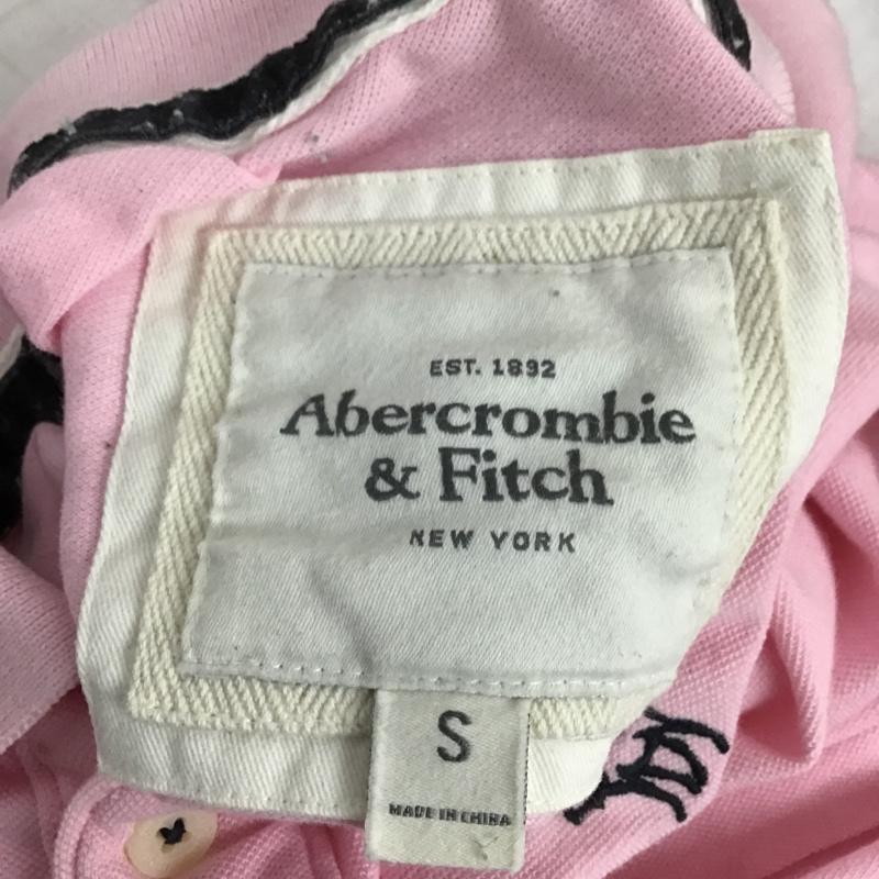 アバクロンビーアンドフィッチ ABERCROMBIE&FITCH ポロシャツ 半袖 S ワンポイント 桃 / ピンク / メンズ USED 古着 中古 10086497