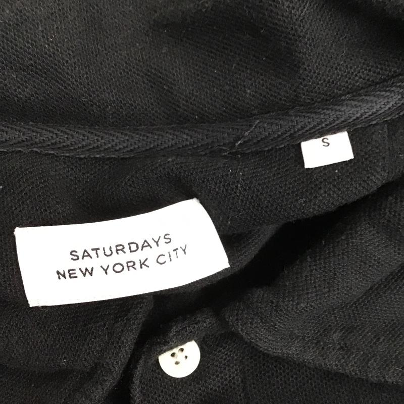 サタデーズサーフニューヨークシティー SATURDAYS SURF NYC ポロシャツ 半袖 S ワンポイント 黒 / ブラック / メンズ USED 古着 中古 10086498