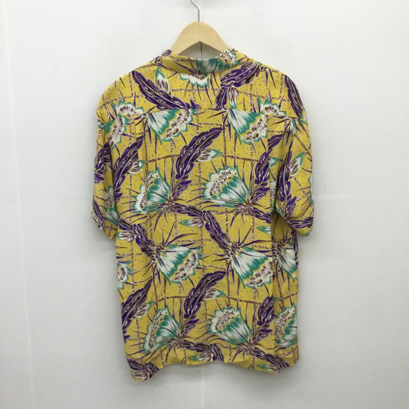 サンサーフ SUN SURF シャツ、ブラウス 半袖 アロハシャツ 開襟 オープンカラー L 花柄 黄 / イエロー / メンズ USED 古着 中古 10086504