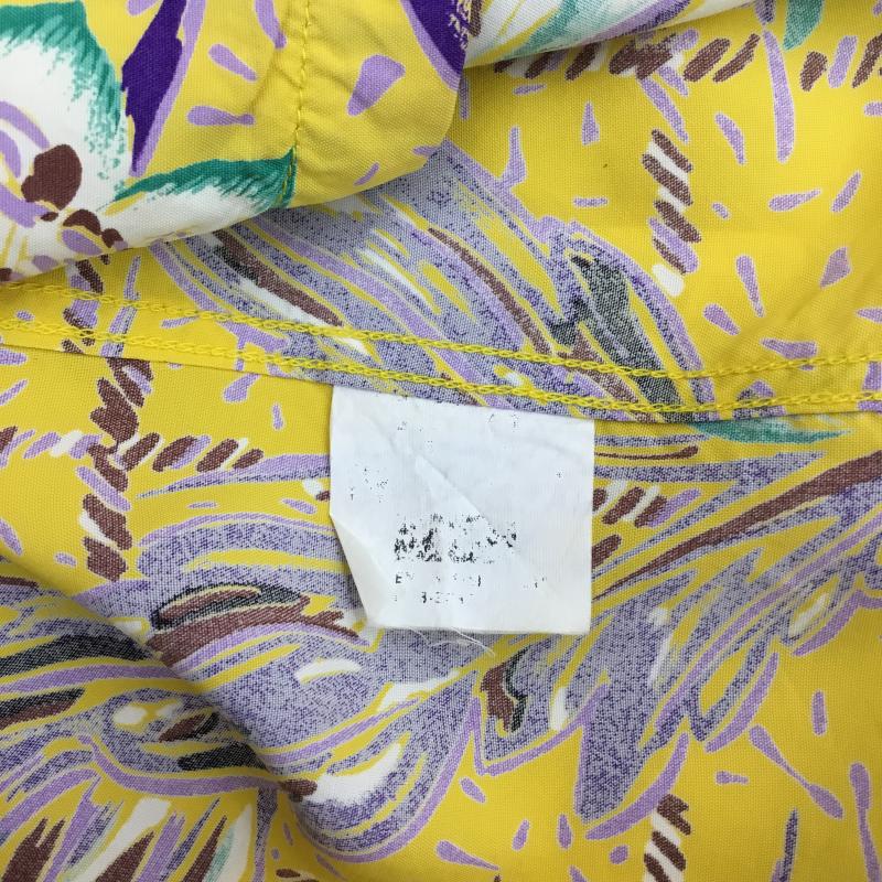 サンサーフ SUN SURF シャツ、ブラウス 半袖 アロハシャツ 開襟 オープンカラー L 花柄 黄 / イエロー / メンズ USED 古着 中古 10086504