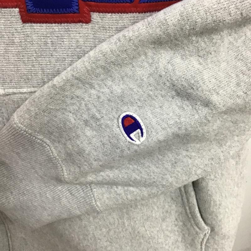 チャンピオン Campion パーカー 長袖 c8-g144 UNDFTD HOODED PARKA L 無地 灰 / グレー / メンズ USED 古着 中古 10086604