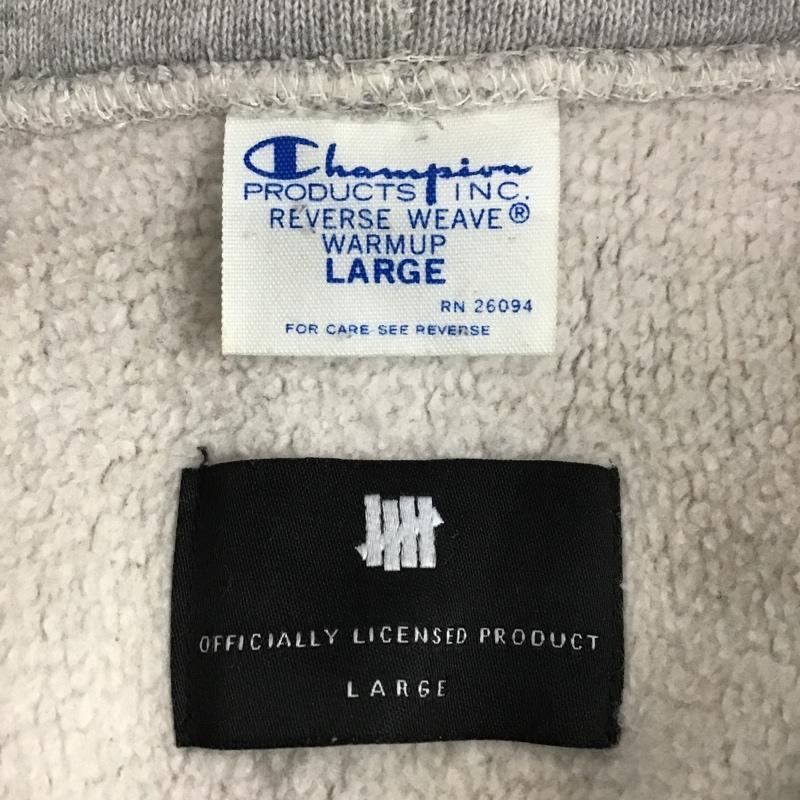 チャンピオン Campion パーカー 長袖 c8-g144 UNDFTD HOODED PARKA L 無地 灰 / グレー / メンズ USED 古着 中古 10086604