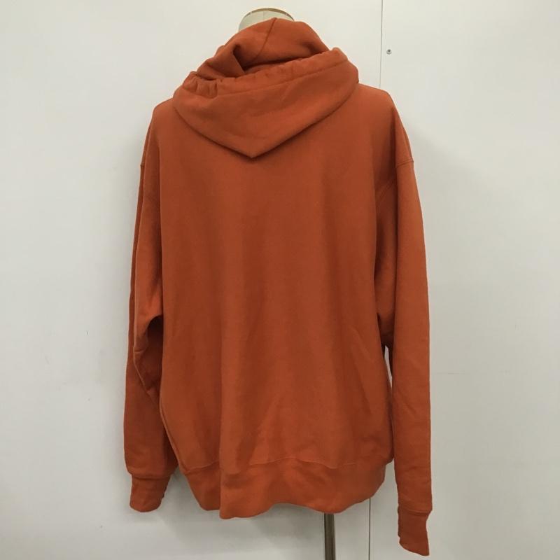 チャンピオン Campion パーカー 長袖 フーディ XL 無地 橙 / オレンジ / メンズ USED 古着 中古 10086674