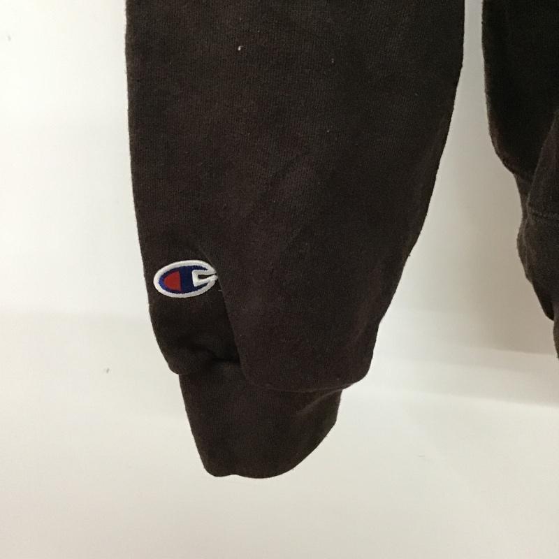 チャンピオン Campion パーカー 長袖 フーディ L 無地 茶 / ブラウン / メンズ USED 古着 中古 10086682