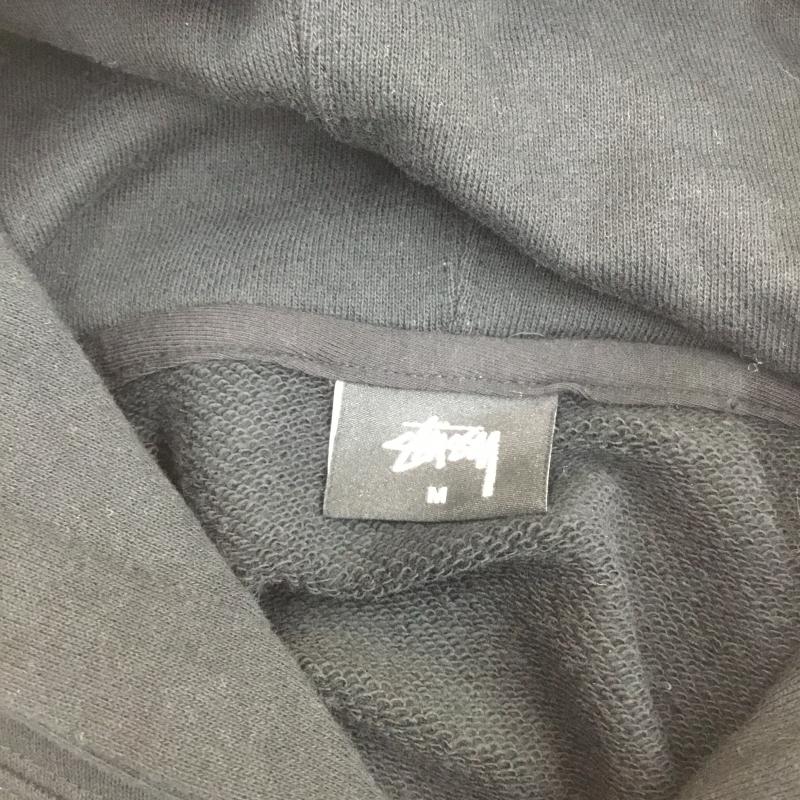 ステューシー STUSSY パーカー 長袖 Distoro プルオーバー M ロゴ、文字 黒 / ブラック / メンズ USED 古着 中古 10086752