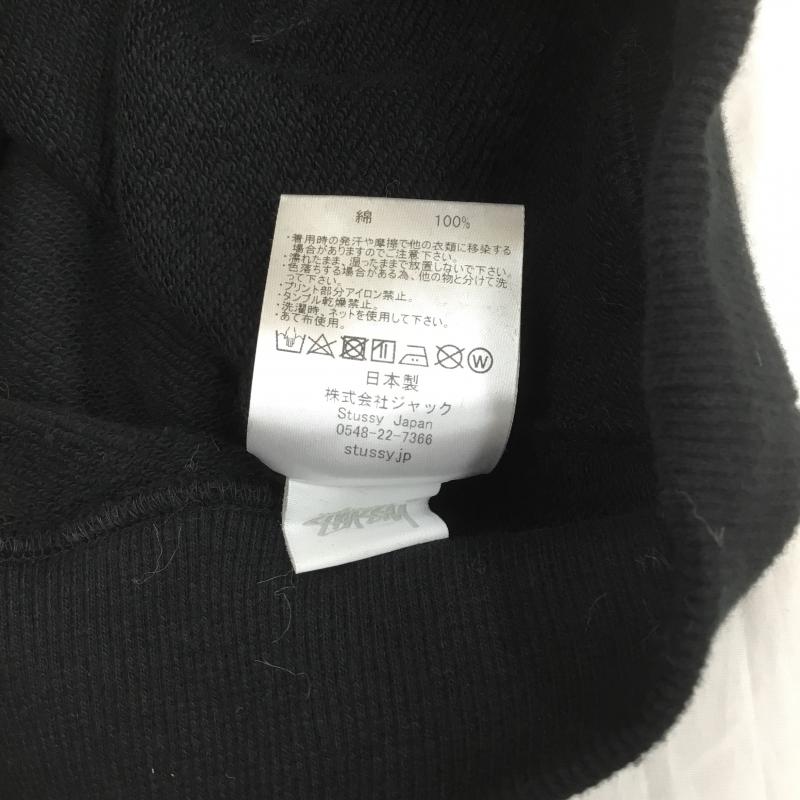 ステューシー STUSSY パーカー 長袖 Distoro プルオーバー M ロゴ、文字 黒 / ブラック / メンズ USED 古着 中古 10086752