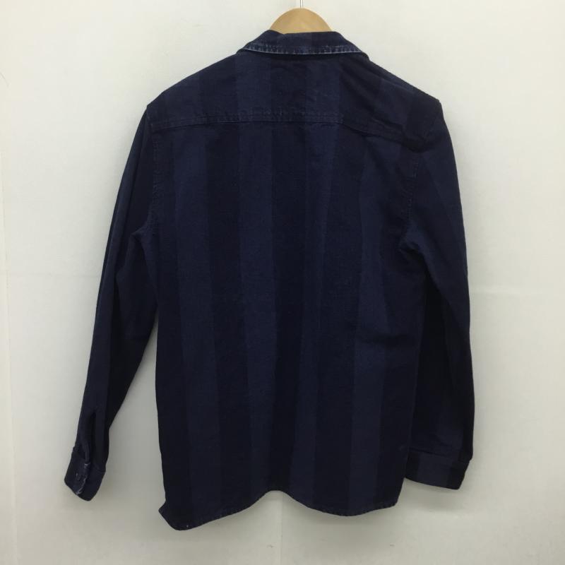 リーバイスメイドアンドクラフテッド Levi's Made & Crafted シャツ、ブラウス 長袖 ストライプ デニム S ストライプ インディゴ / インディゴ / メンズ USED 古着 中古 10086757