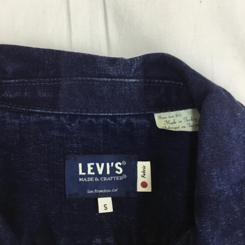 リーバイスメイドアンドクラフテッド Levi's Made & Crafted シャツ、ブラウス 長袖 ストライプ デニム S ストライプ インディゴ / インディゴ / メンズ USED 古着 中古 10086757