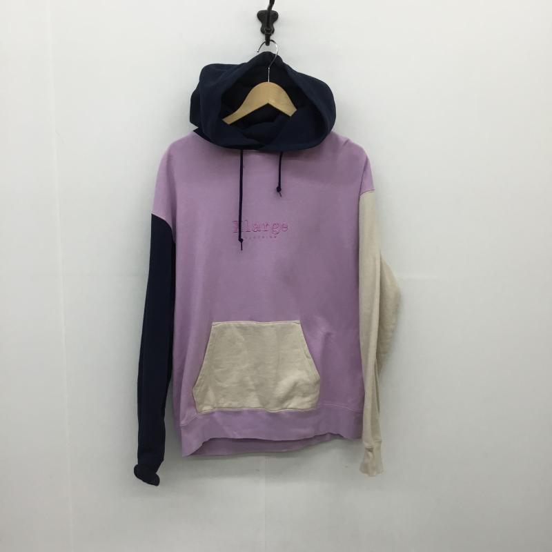 エクストララージ XLARGE パーカー 長袖 刺繍 プルオーバー M ロゴ、文字 X 刺繍 桃 / ピンク / X ベージュ / ベージュ / メンズ USED 古着 中古 10086763