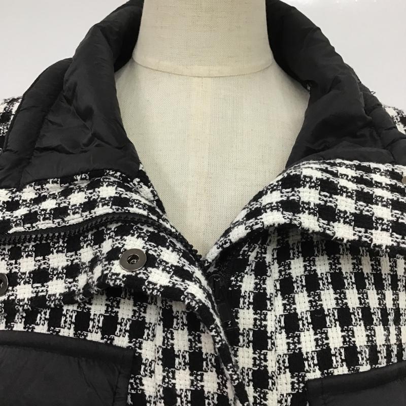ザラ ZARA ジャケット、上着 ジャケット、ブレザー 2674 400 064 ツイード XS チェック 白 / ホワイト / X 黒 / ブラック / レディース USED 古着 中古 10086802