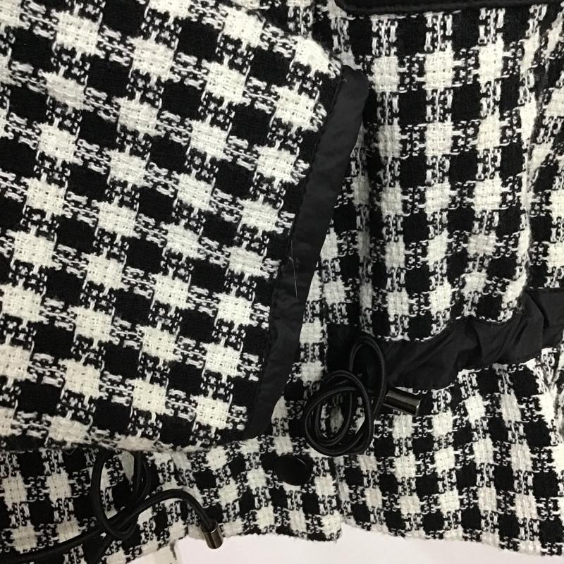 ザラ ZARA ジャケット、上着 ジャケット、ブレザー 2674 400 064 ツイード XS チェック 白 / ホワイト / X 黒 / ブラック / レディース USED 古着 中古 10086802