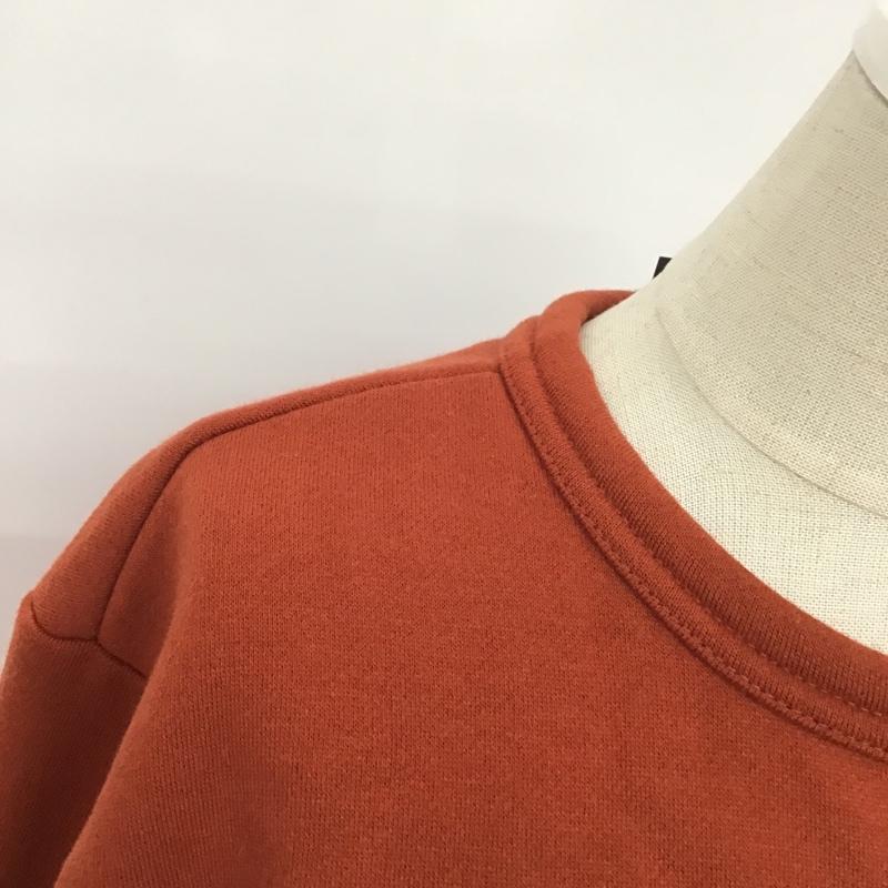 ダブルクローゼット w closet カーディガン 長袖 330658 リングドットボタンスエットクルーカーディガン 裏起毛 FREE 無地 橙 / オレンジ / レディース USED 古着 中古 10086806