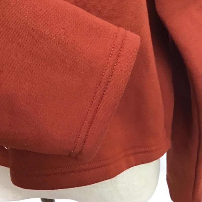 ダブルクローゼット w closet カーディガン 長袖 330658 リングドットボタンスエットクルーカーディガン 裏起毛 FREE 無地 橙 / オレンジ / レディース USED 古着 中古 10086806