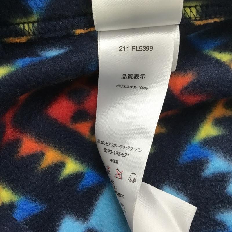 コロンビア Columbia スカート ひざ丈スカート 211 PL5399 バックアイスプリングスカート フリース M 総柄 紺 / ネイビー / レディース USED 古着 中古 10086813