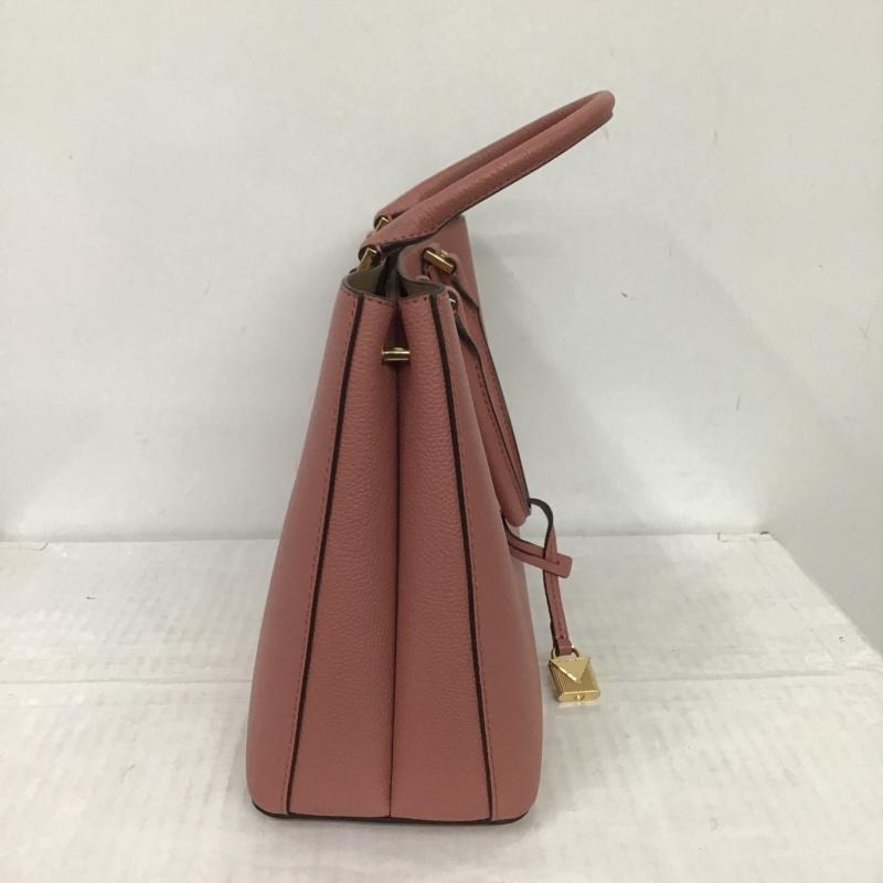 マイケルコース MICHAEL KORS ハンドバッグ ハンドバッグ 35F8GAFS2L ショルダー 2way ロゴ、文字 桃 / ピンク / X 金 / ゴールド / レディース USED 古着 中古 10086865