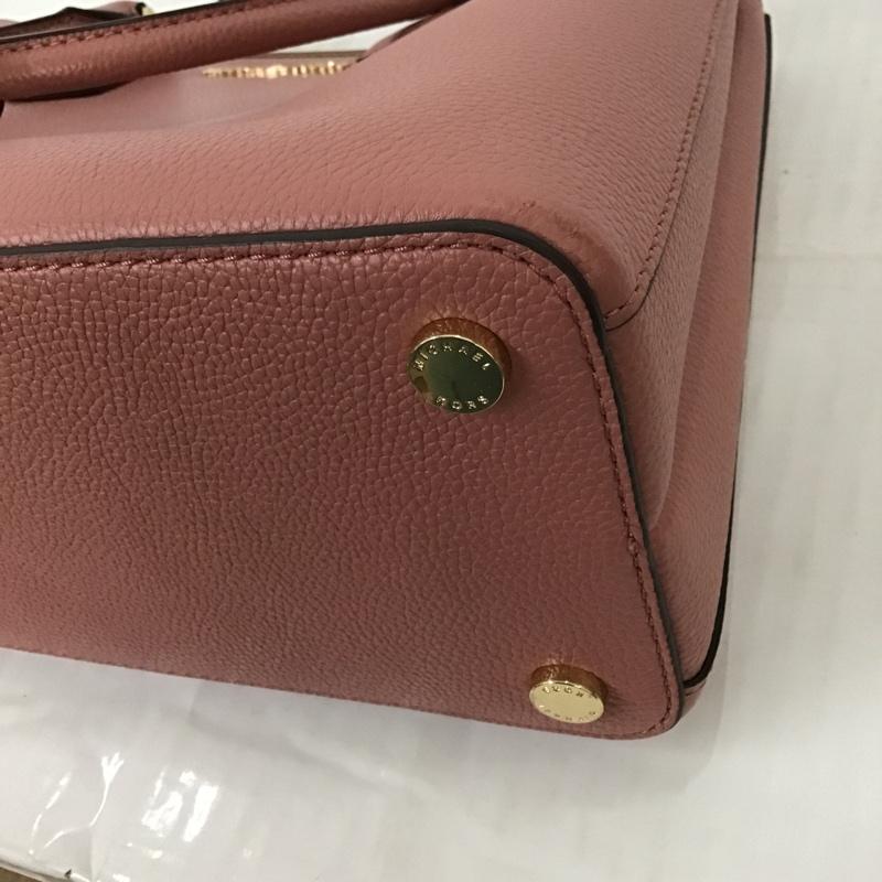 マイケルコース MICHAEL KORS ハンドバッグ ハンドバッグ 35F8GAFS2L ショルダー 2way ロゴ、文字 桃 / ピンク / X 金 / ゴールド / レディース USED 古着 中古 10086865