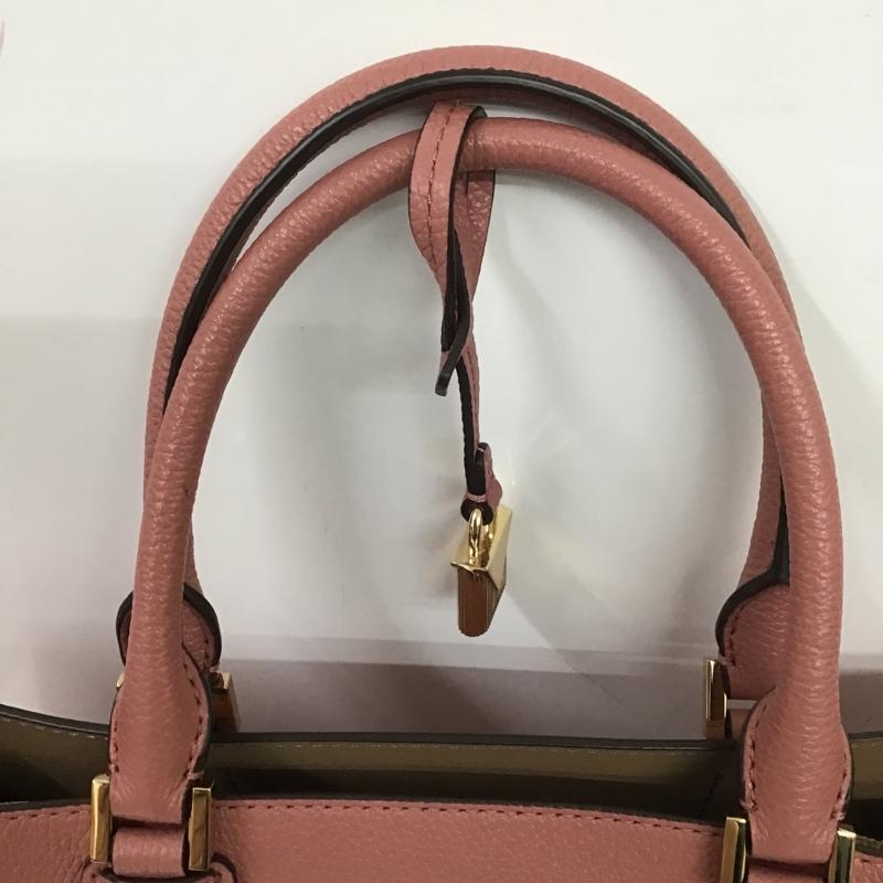 マイケルコース MICHAEL KORS ハンドバッグ ハンドバッグ 35F8GAFS2L ショルダー 2way ロゴ、文字 桃 / ピンク / X 金 / ゴールド / レディース USED 古着 中古 10086865
