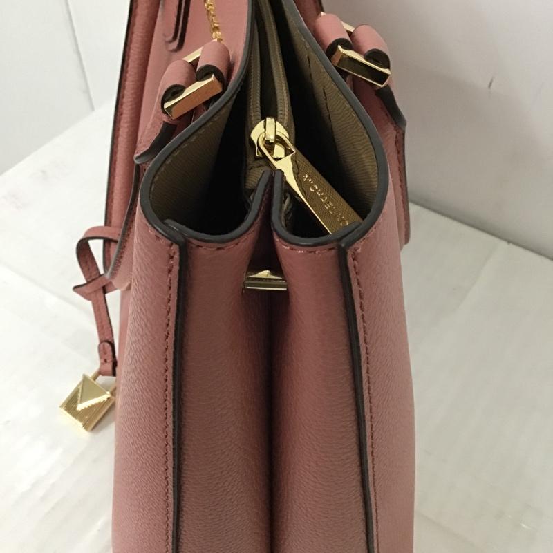 マイケルコース MICHAEL KORS ハンドバッグ ハンドバッグ 35F8GAFS2L ショルダー 2way ロゴ、文字 桃 / ピンク / X 金 / ゴールド / レディース USED 古着 中古 10086865